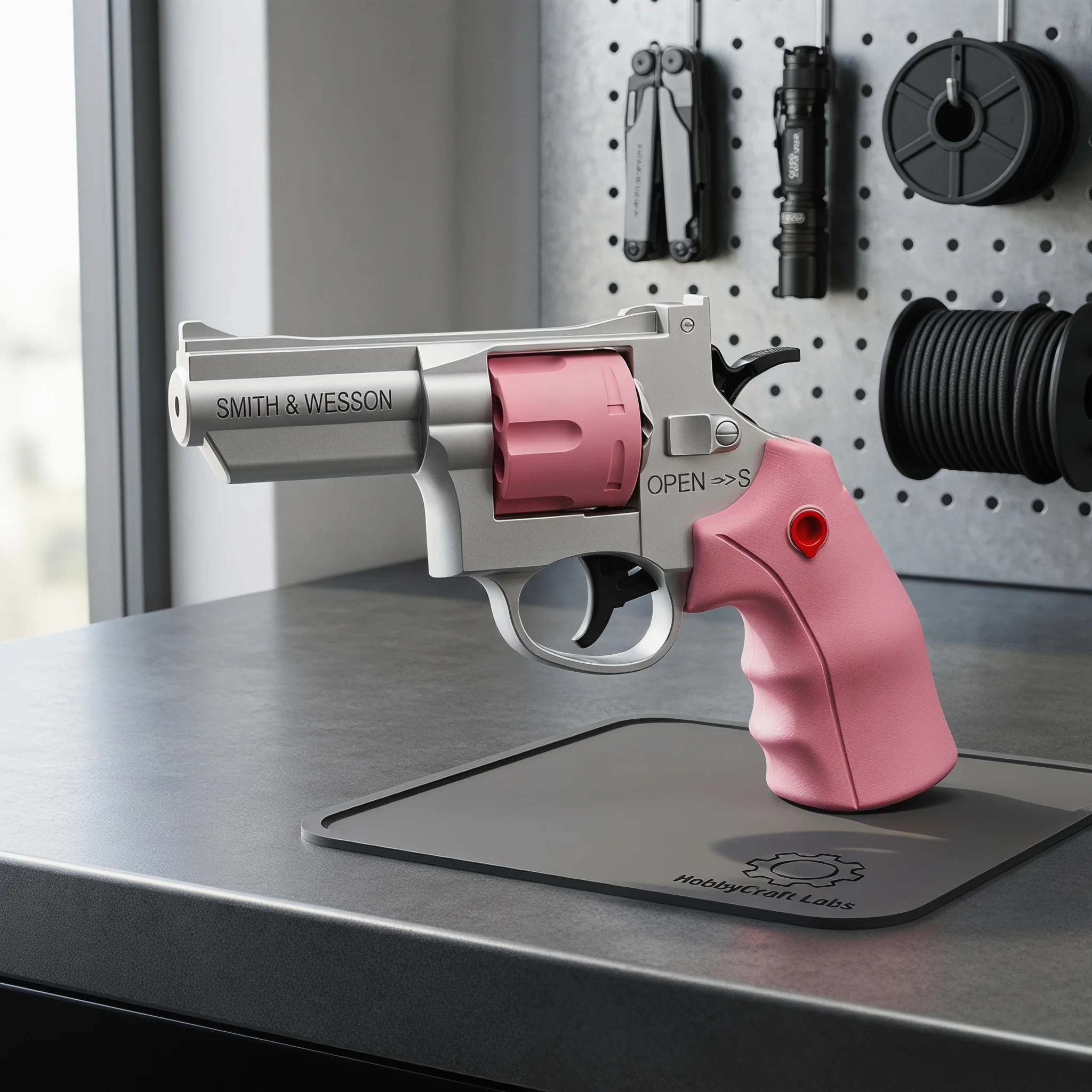 Bunte Revolver-Wasserpistole für den Sommer – Outdoor-Spielzeug mit Dauerfeuer für Strand, Pool und Partys – Geschenk für Teenager