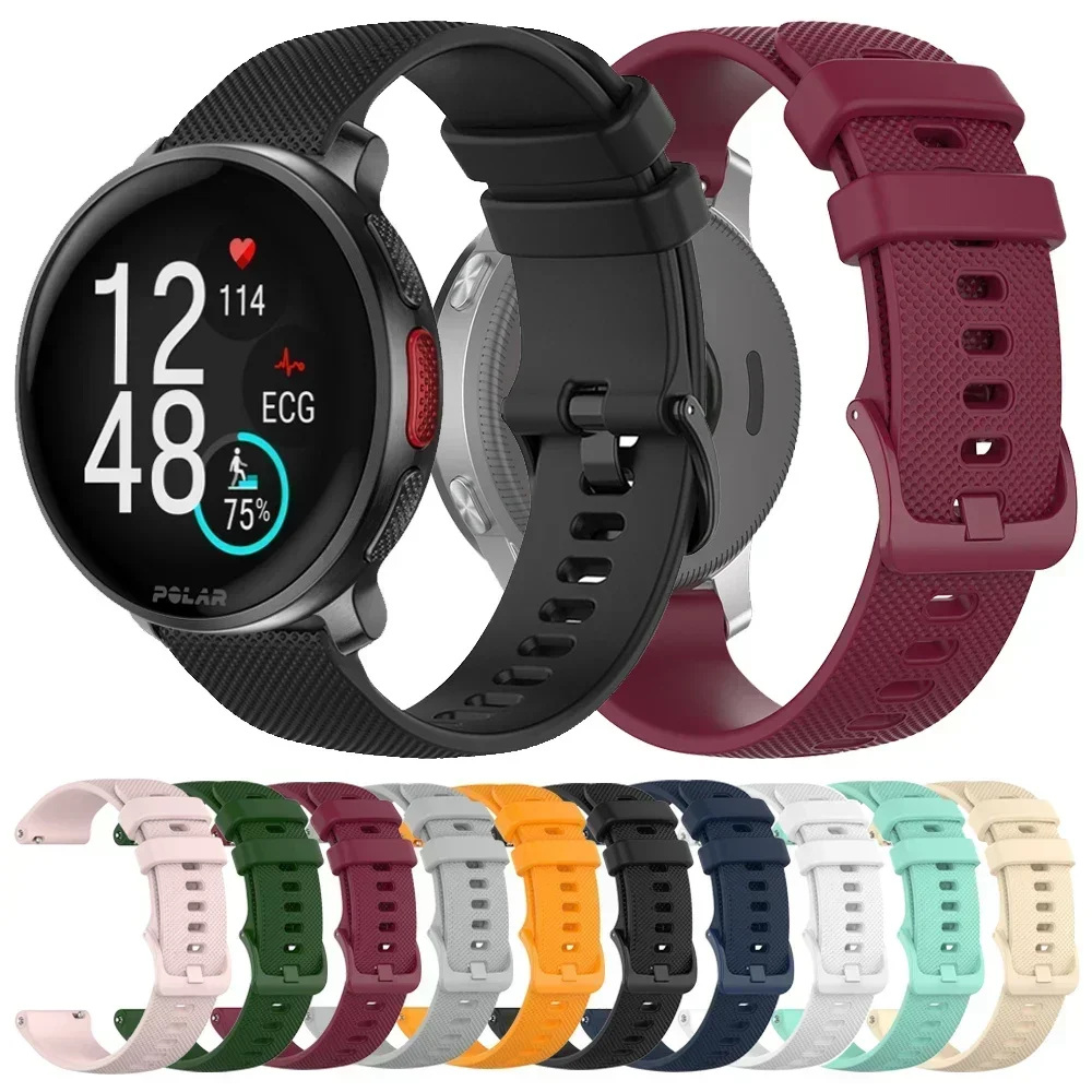 Correa de silicona de 20 y 22mm para Polar Vantage V3 M2/M Grit X Pro Titan, pulsera deportiva para Polar Ignite 3 2 Unite Pacer