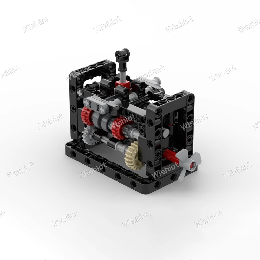 Bloques de construcción Manual, caja de cambios de 6 velocidades, modelo MOC, Kit de transformación de coche técnico, motores de potencia, juguetes de montaje creativos, regalo para niños