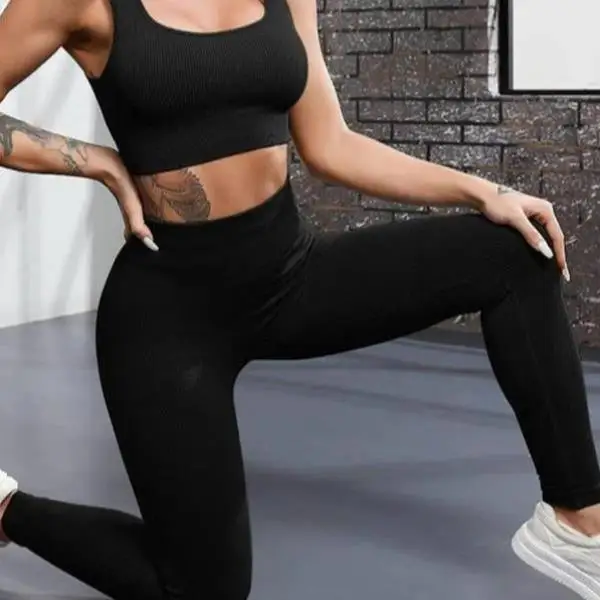 

Женские цветные спортивные узкие брюки в рубчик с высокой талией, повседневные брюки с прямыми штанинами в Корейском стиле для нейтрального G