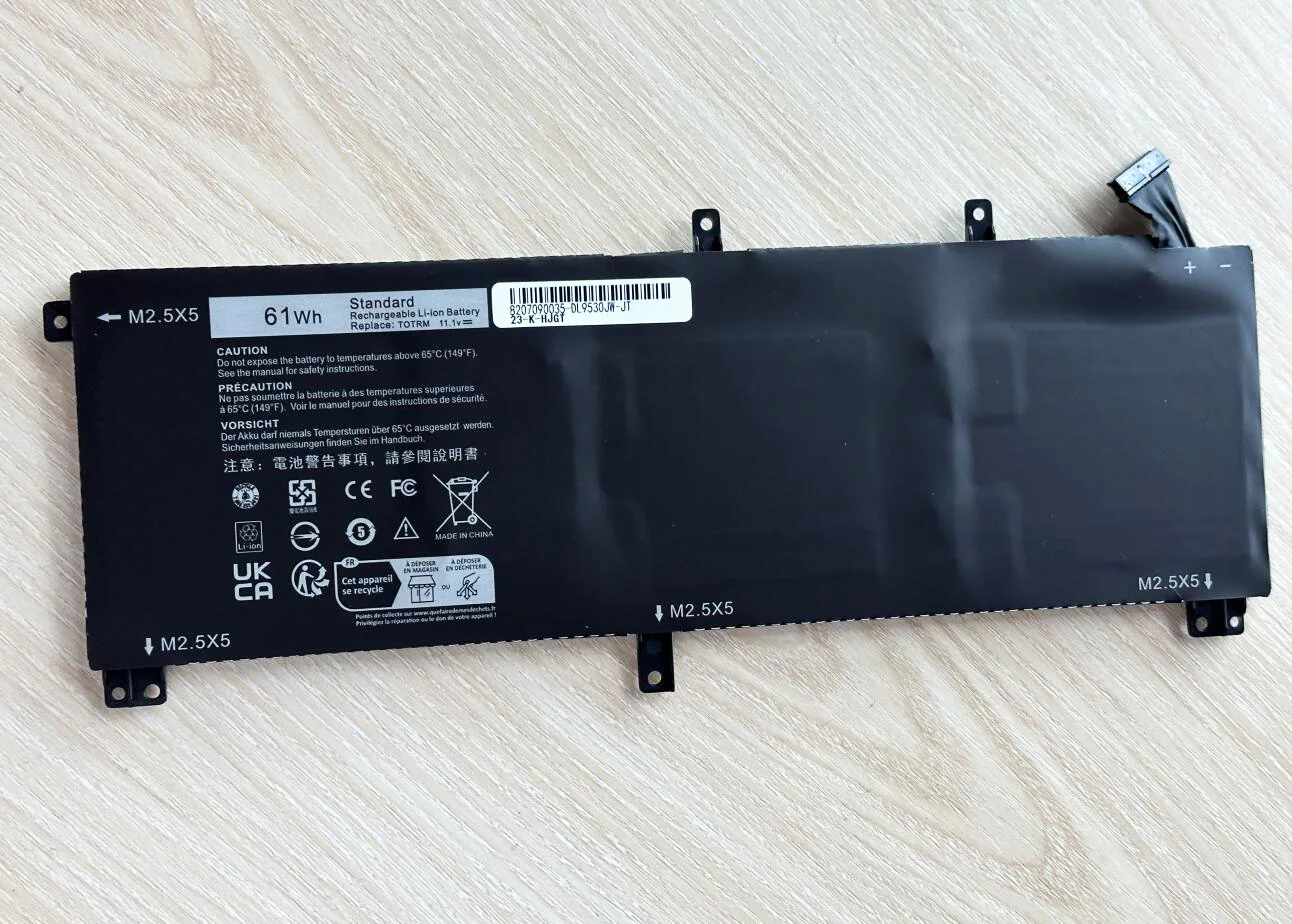 Imagem -02 - Totrm-t0trm Bateria do Portátil Dell Xps 15 9530 Precisão M3800 H76mv 7d1wj 11.1v 61wh