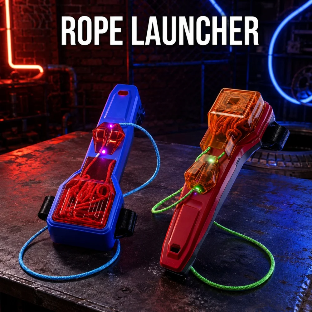 AliExpress – Creative Rope Launcher Spider Silk Auto Retract Wrist Rope Cosplay Battle Toy Luminous Shooting Gadget Gift For Kids