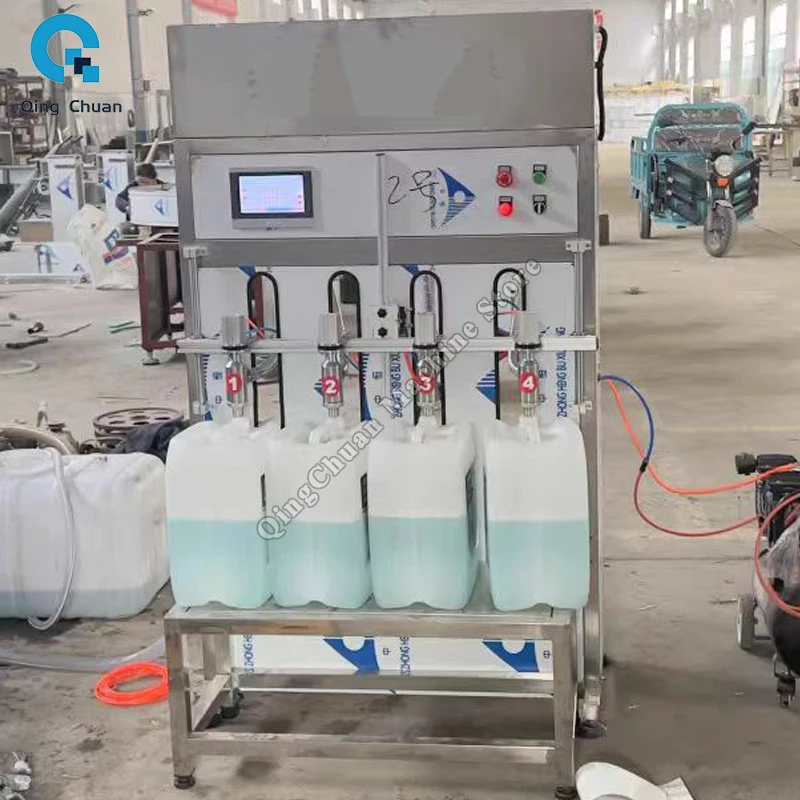 Машина для розлива жидкостей Полуавтоматическая машина для количественного ликера, соевого соуса, уксуса, оборудование для розлива жидкостей, машина для наполнения с/4 насадками