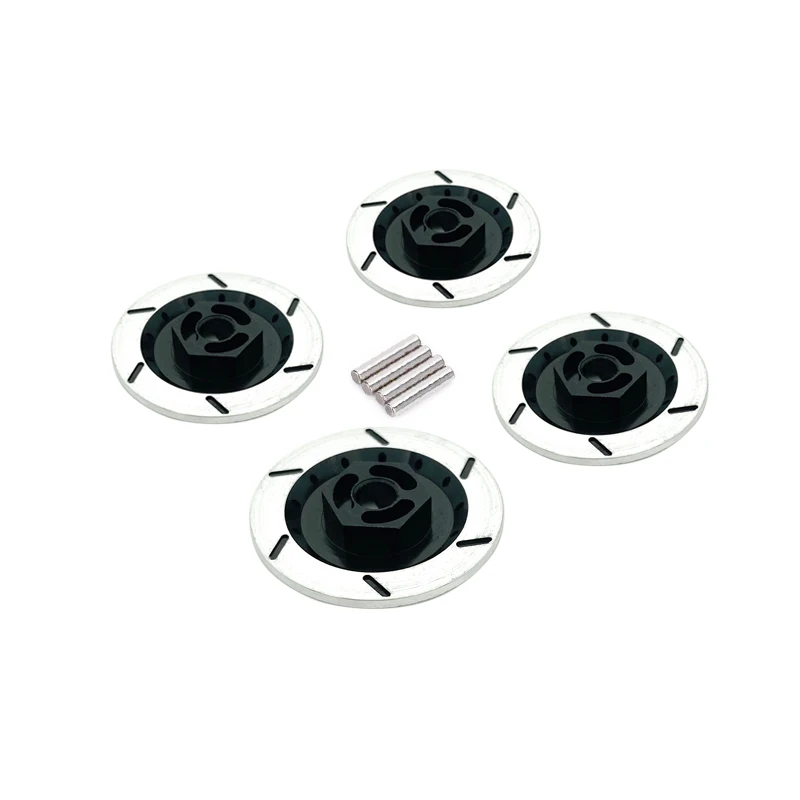 Adaptateur de moyeu hexagonal de roue en métal de 12mm, disque de ein pour Tamiya TT01 TT02 HPI HSP 94123 Sakura D4 1/10 RC sur voiture de course sur route, 4 pièces  26