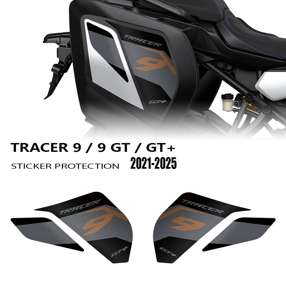 For Tracer 9 GT + Plus 2021 2022 2023 2024 Motorcycle Accessories Waterproof Protective Suitcase Stickers Decal Kit