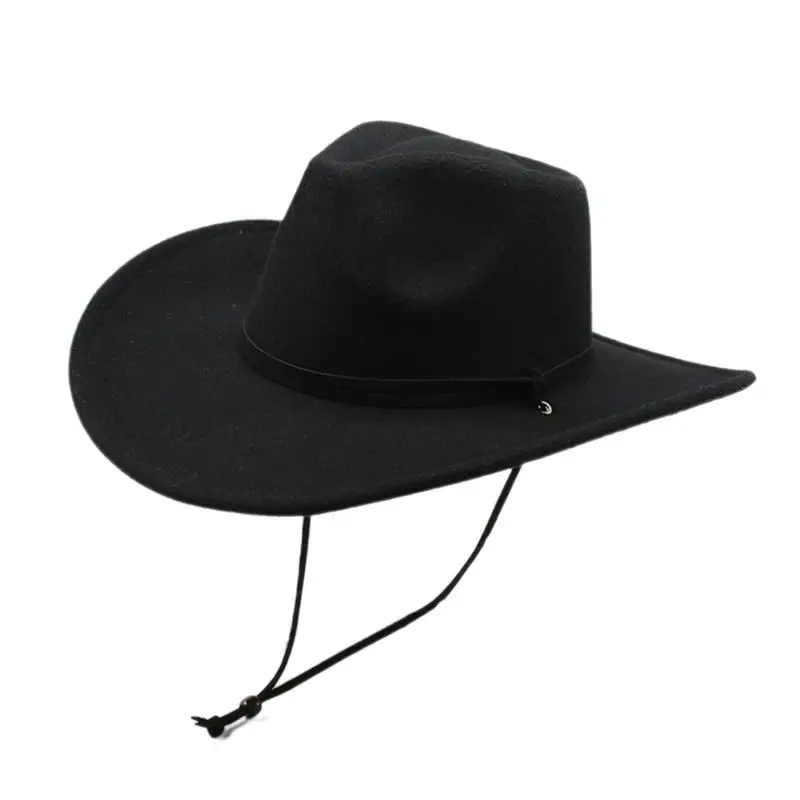 

Womens Cowgirl Hat Wide Brim Western Cowgirl Hat Comfortable Cowboy Hat Plain Sun Hat Western Accessory For Men Women Costume