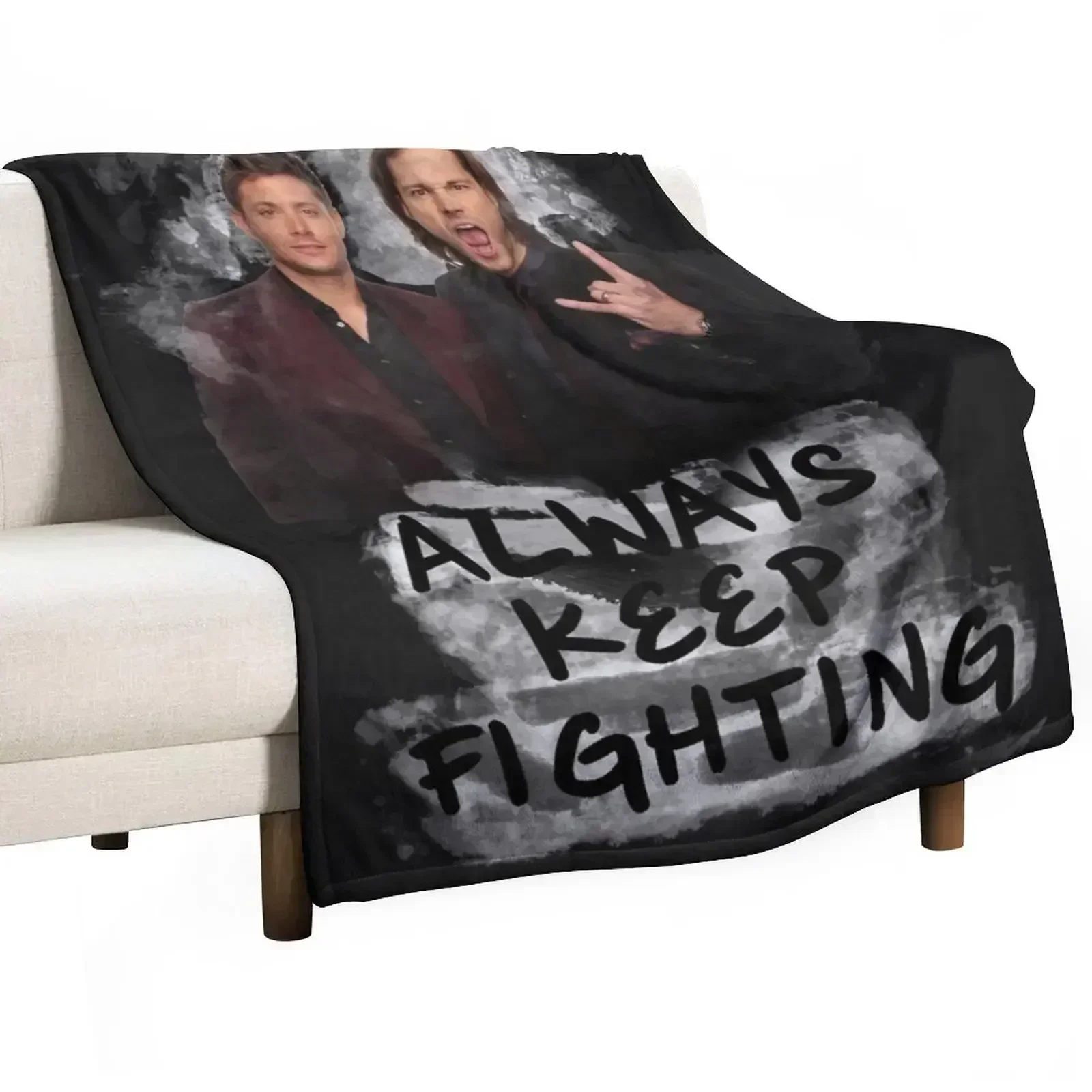 Always Keep Fighting Throw Blanket Blankets For Sofas Softest Sleeping Bag for babies Bed Fashionable Personalized Gift Blankets
