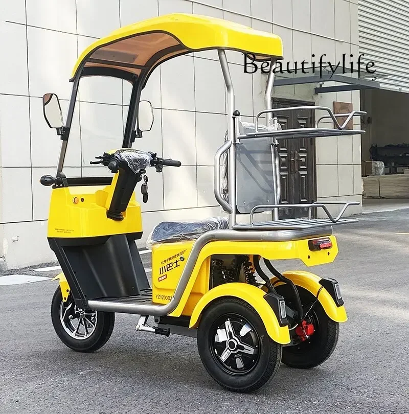 Electric Tricycle Bobby Car Inclined Drop-Resistant Non-Slip Tumbler with Canopy Electric Toy Motorcycle Takeaway