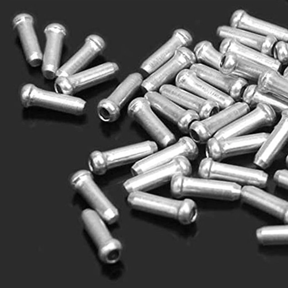 

100 pcs Brake Brake Cap Cable Cap Gear Cable End Tips Aluminum Alloy Durable Fits Bicycle Modification Accessories