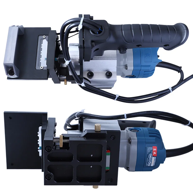 Trimming Machine 2 in 1 Slotting Bracket Invisible Fasteners Wardrobe Cupboard Panel Punch Locator Wire Rail Woodworking Tools