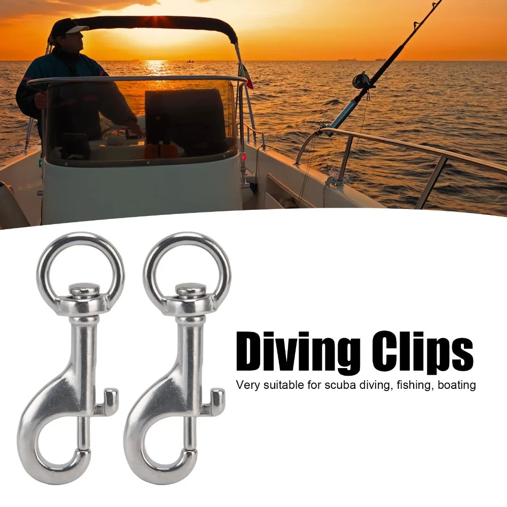 6pcs Durable Marine Grade Rotating Snap Hooks Single Ended Heavy Duty Heavy Duty Bolt Snaps Trigger Bolt Hooks For Dog Leash