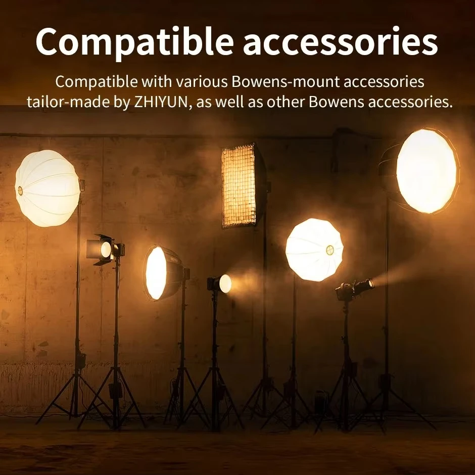 ZHIYUN MOLUS G200 300W Professional Photography 2700K-6500K LED Video Light APP Control Camera Light Studio Photo Lamp