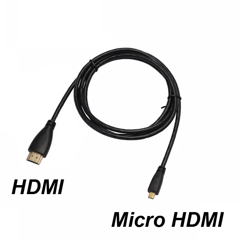 

1m/2m/3m/5M/10M V1.4 M/M HDMI-Compatible to Micro HDMI Audio Video Cable 1080p 1440p For HDTV PS3 XBOX 3D HD TV Camera Projector