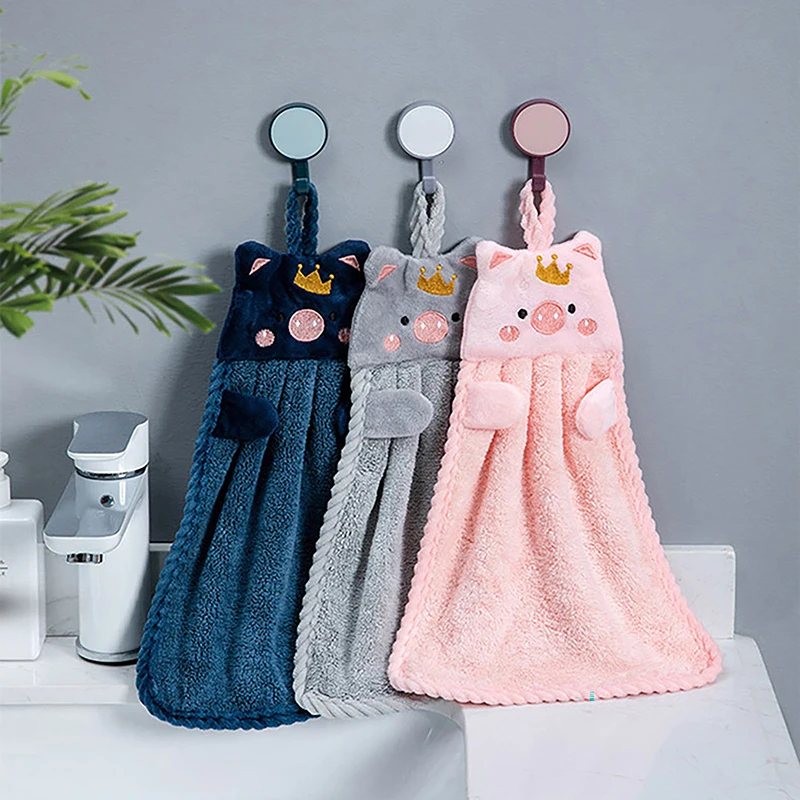 

Cute Hand Towels Kitchen Bathroom Hand Towel Super Absorbent Kitchen Towel High-efficiency Tableware Cleaning Towel