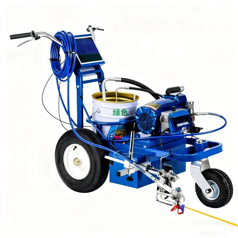 Rugged Cold Spray Road Marking Machine Hand Push Cold Paint Road Marking Machine Concrete Highway Road Traffic Line Customized
