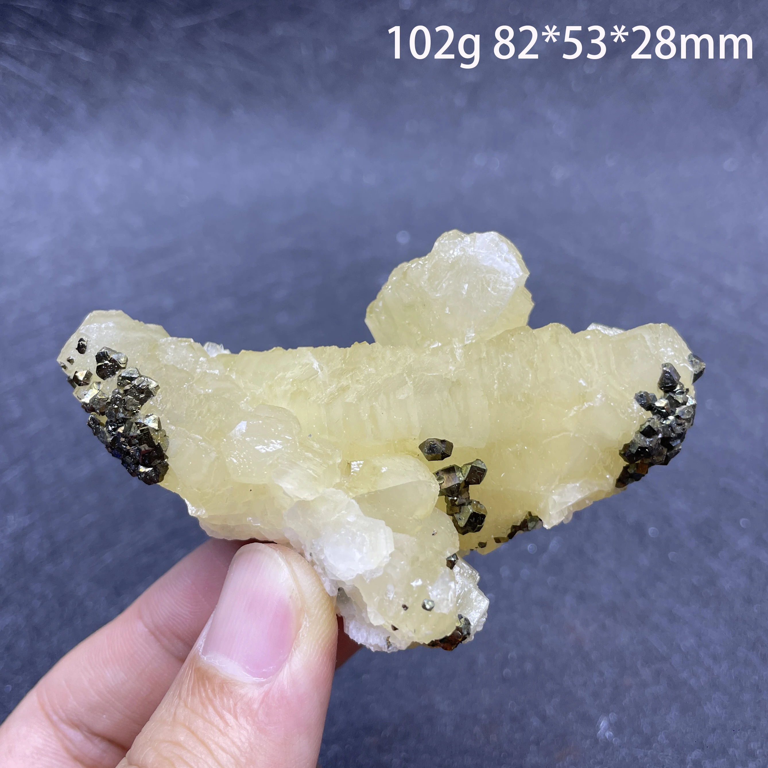 Natural Raw Stone Yellow Calcite Crystal With Pyrite Teaching Mineral Specimen Quartz Rock Decoration Gift Healing