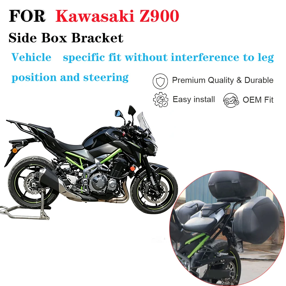 For Kawasaki Z900 Motorcycle Side Case Mount Bracket Pannier Support Frame Modification Accessories