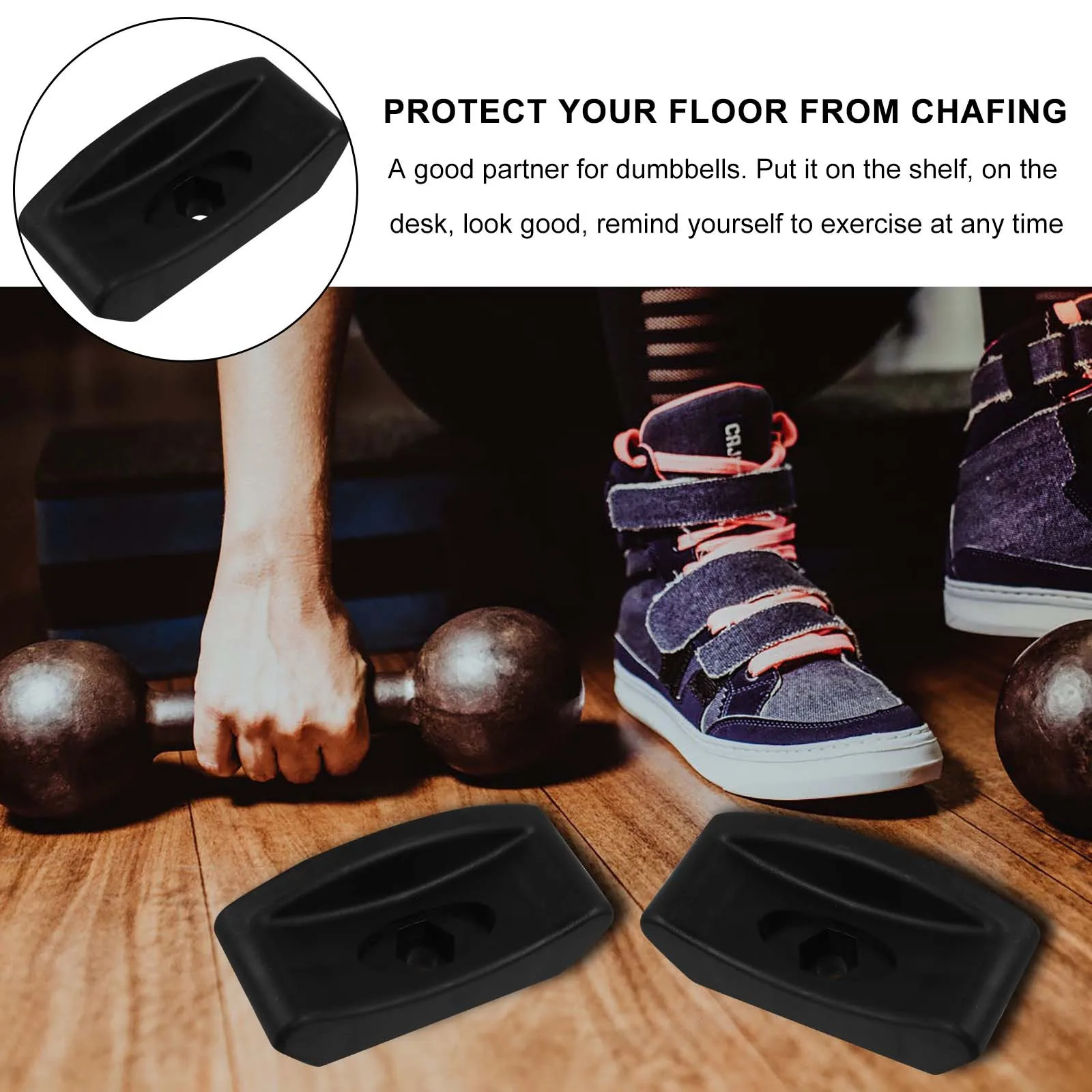 

4 Pcs Storage Shelving Weight Rack Dumbbell Bracket Holder and Stand PP Strength Training Racks for