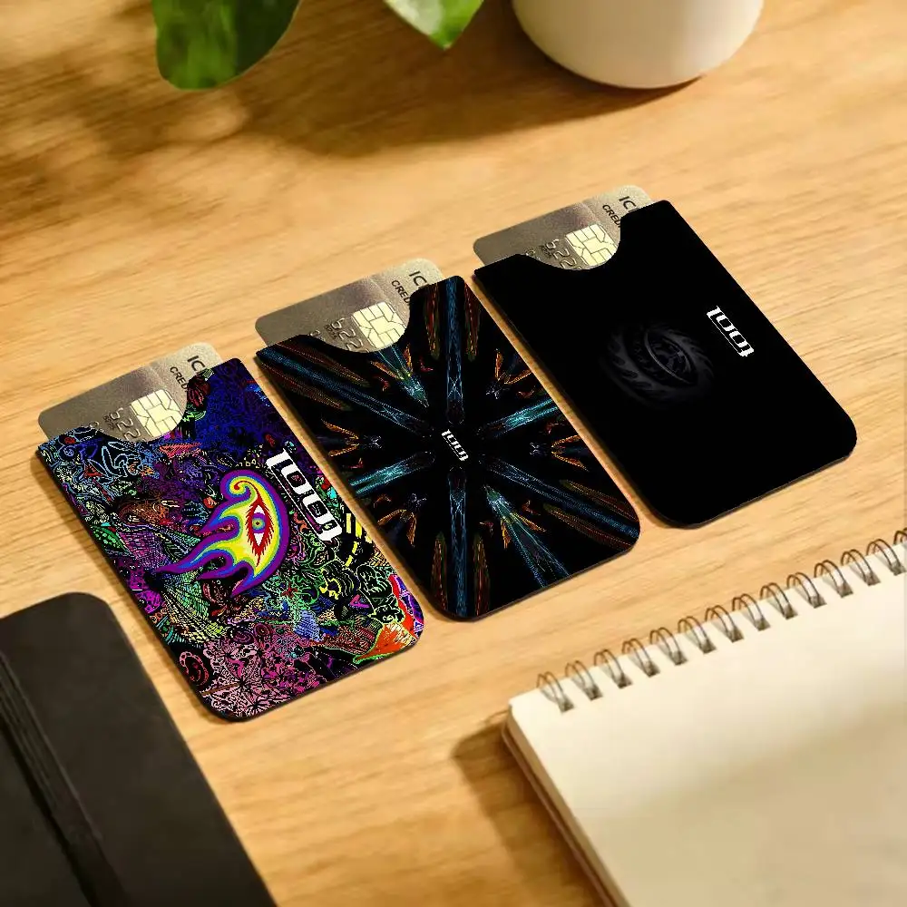 Rock Tool Leather Card Wallet Soft Lightweight Portable Credit ID Card Holder Daily Commute Card Case