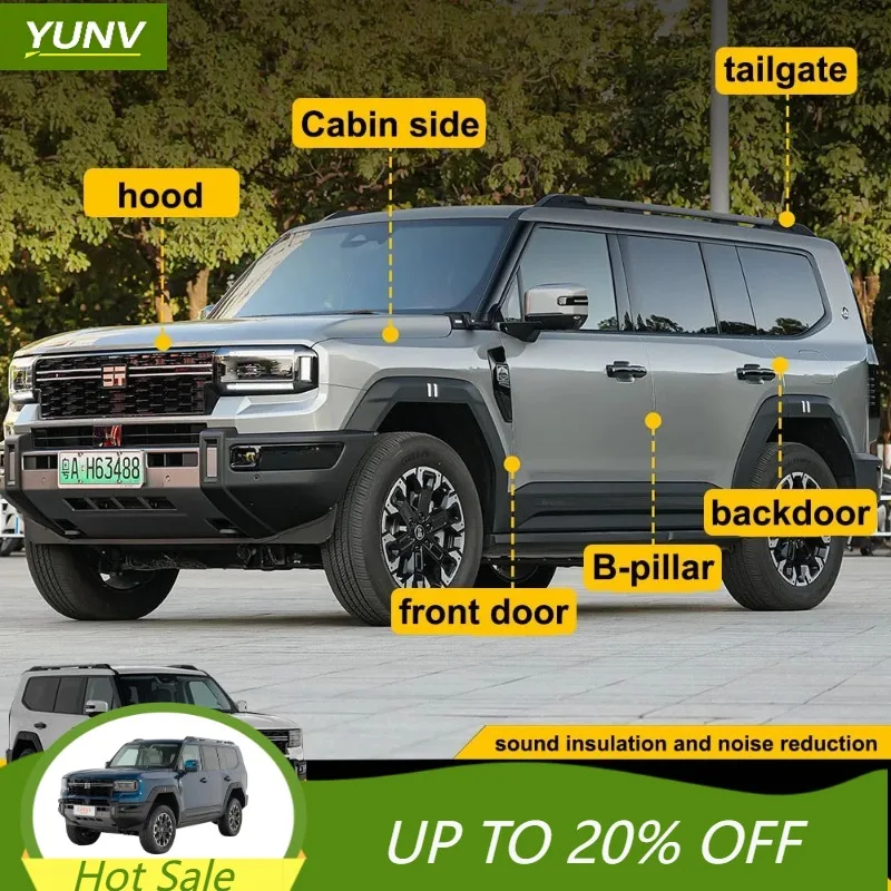 YUNV For Chery Jetour G700 2025-2026 Whole Sealing Strip Sound Insulation Noise Reduction