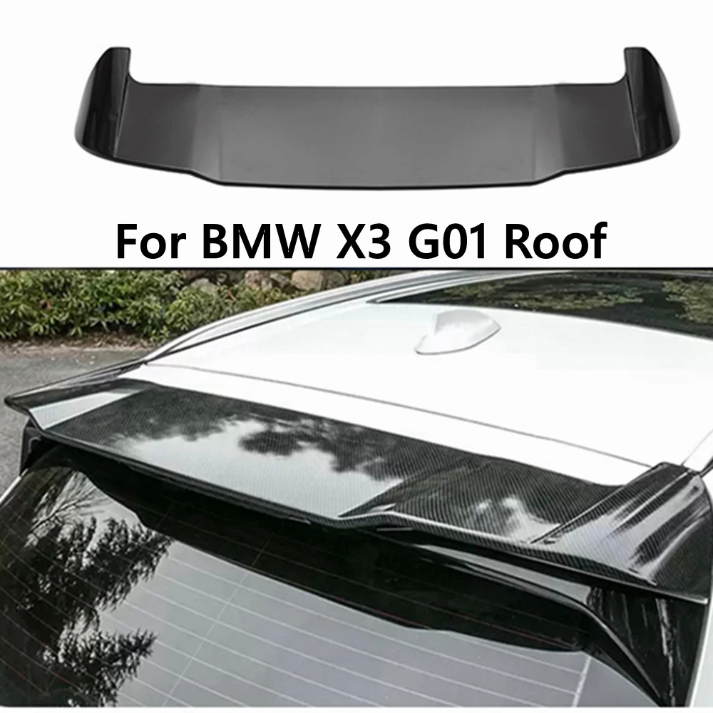 

For BMW X3 G01 2018 - 2021 Rear Spoiler ABS Glossy Black Rear Roof Spoiler Boot Lip Wing