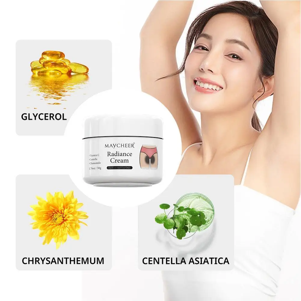 Whitening Cream For Dark Skin Armpit Lightening Intimate Areas Underarm Body Skin Care Private Parts Whiten Cream 50g L7h0