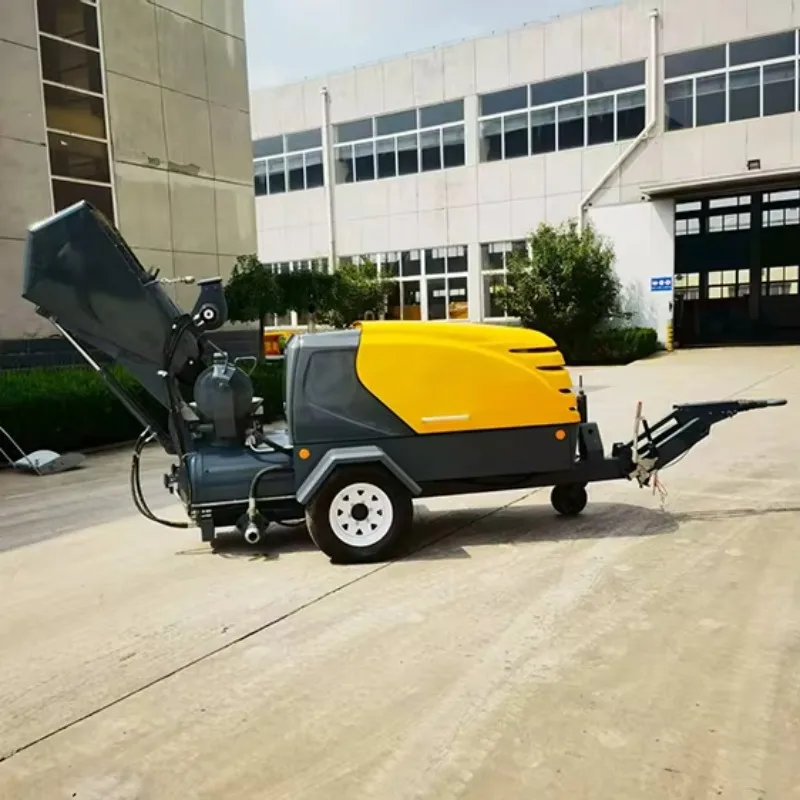 Полуавтоматический конвейер для полусухой стяжки M740D 3.8м³/ч на дизельном топливе, насос для полусухой стяжки, насос для влажного раствора и бетона