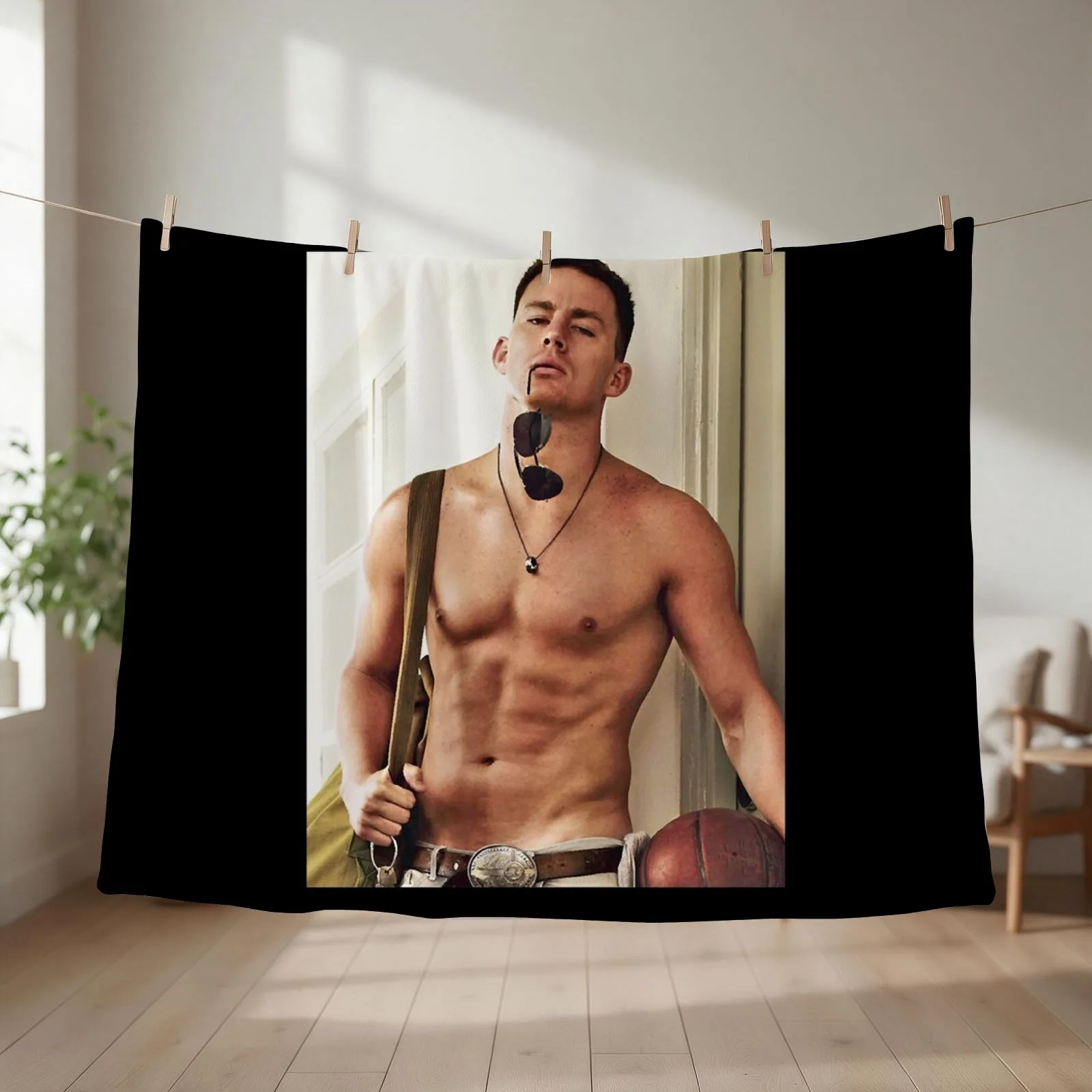Channing Tatum Shirtless Classic Throw Blanket Winter beds Sleeping Bag Shaggy Thin Blankets