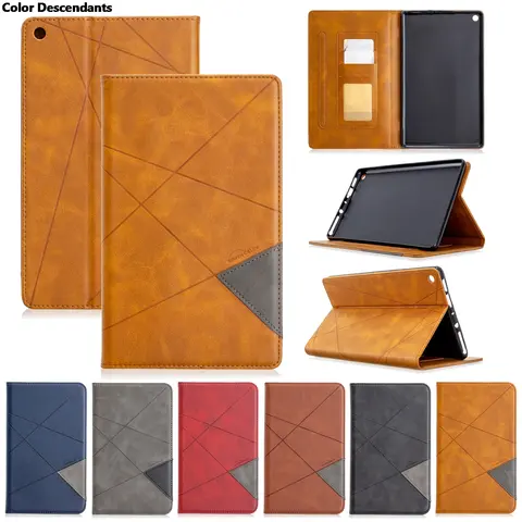 Para amazon kindle fire hd 8 2017 7th geração 8 polegada tablet caso couro do plutônio funda caso capa para kindle fire hd8 2018 2016 6th