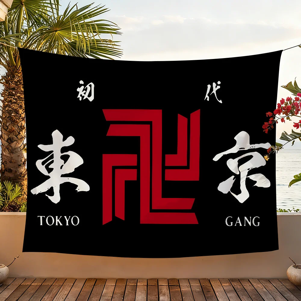 Art T-Tokyo R-Revengers flag For Garden Party Living Room Home Wall Decor Banner Bedroom Outdoor Tapestry
