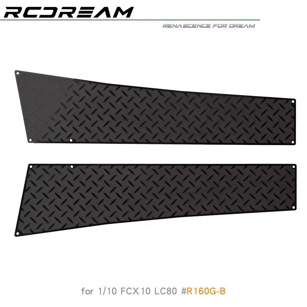 RCDream 1/10 FCX10 hood with anti slip plates on both sides for land patrol climbing vehicle simulation modification # R160G
