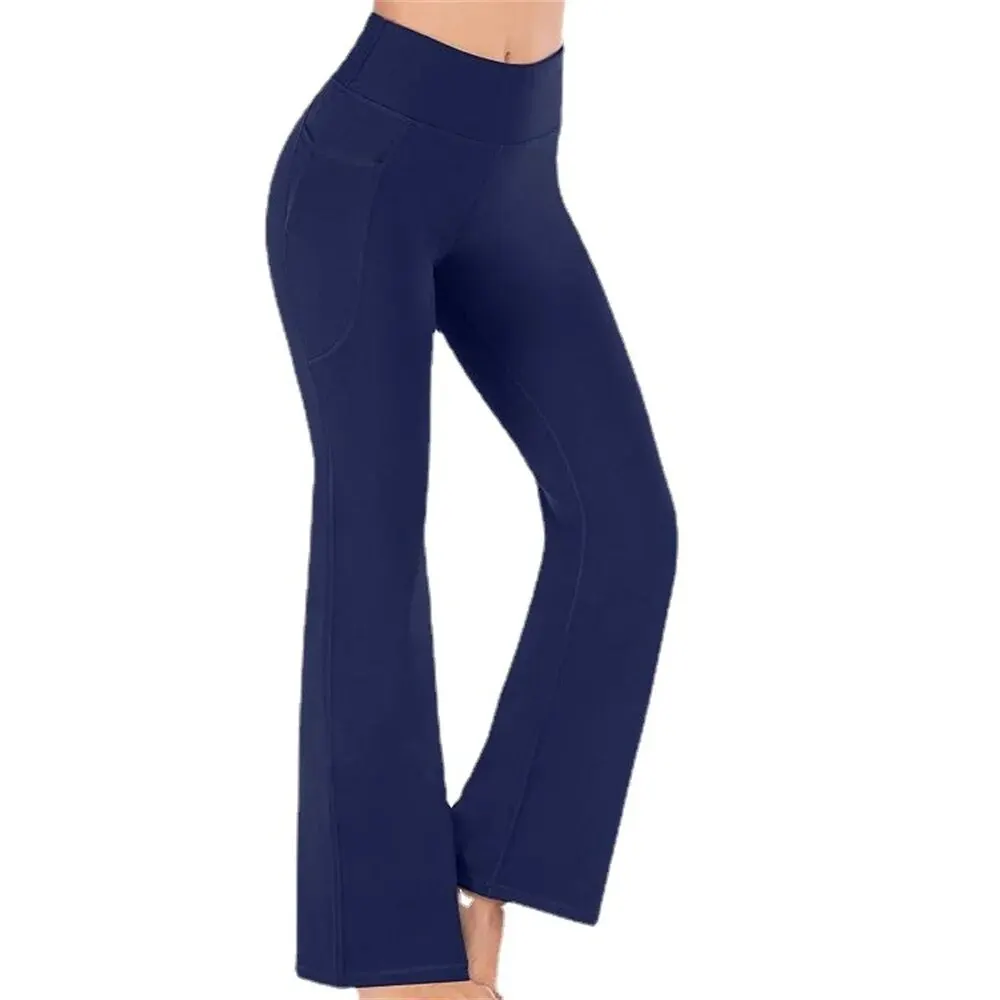 2024 New WOMEN\'S Outer Wear Fashion Pants Are Thin and Stretch Popular Yoga Wide-leg Pants Leggings Yoga Pants Fashion