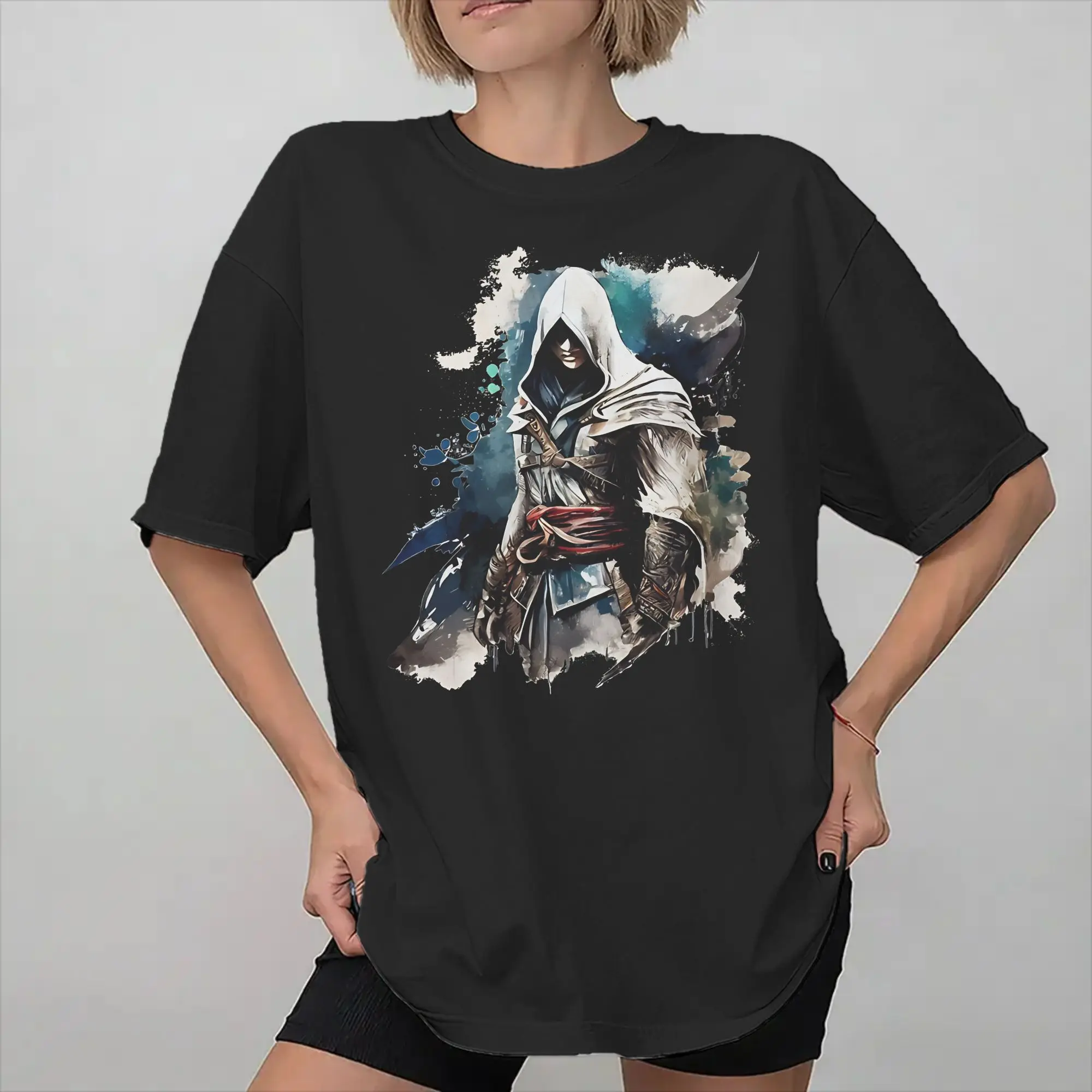 Assassines Creed Requiescat In Pace  Graphic Printed T Shirt Men Women  Cotton  Tee Shirt Clothing