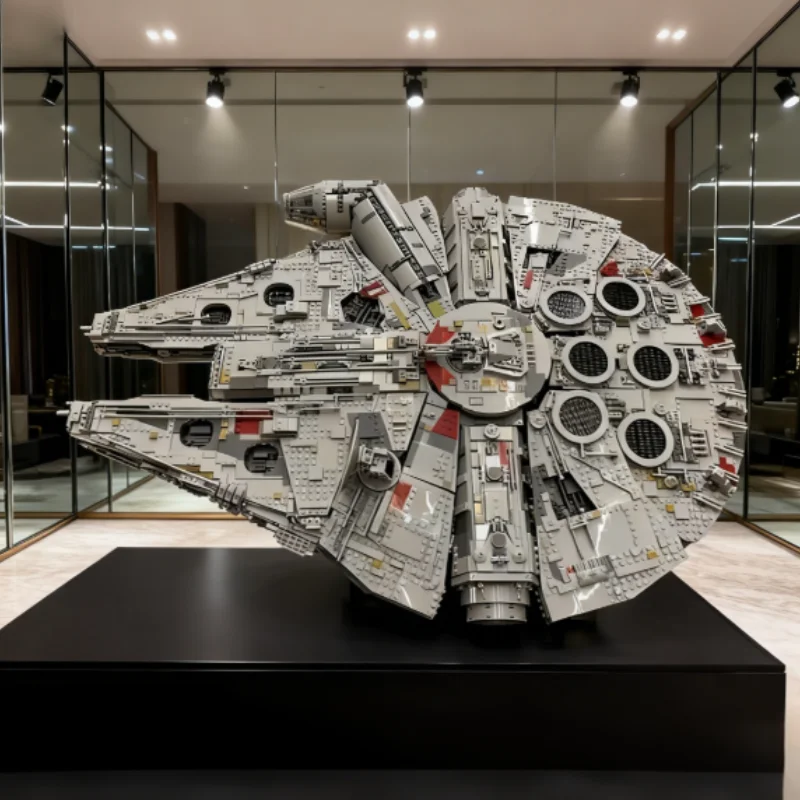 7541 Teile Millennium Ship Falcon Bausteine Kompatibel mit Spielzeug Geburtstags- und Weihnachtsgeschenke – Detail 3