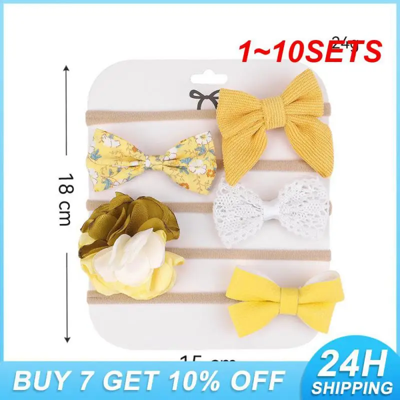 

1~10SETS Unique Style Headband Printing Hair Accessories Exquisite Style Childrens Hair Accessories Set Child Fashion Design