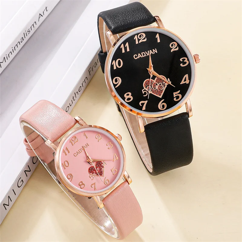 Top Luxury Brand Couple Watch For Women Men Clock Male Calendar Love Dial Quartz Wrist Watches Leather Ladies Man Watch