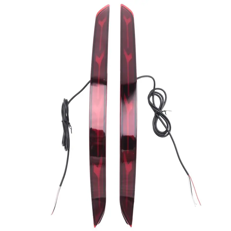 

Fluid Style LED Bumper Reflector Tail Lights For Elantra 2016 2017 2018 Brake Lights Turn Signal Lights Red