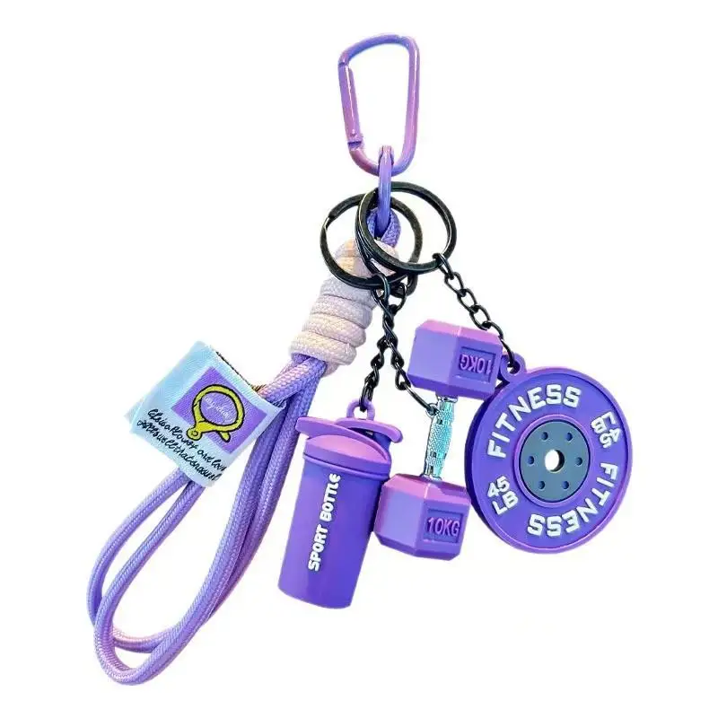 Trendige Fitness-Kreativ-Mini-Schlüsselanhänger, Paar-Auto-Taschen-Fitness-Schlüsselanhänger, Sport-Accessoires – Detail 6