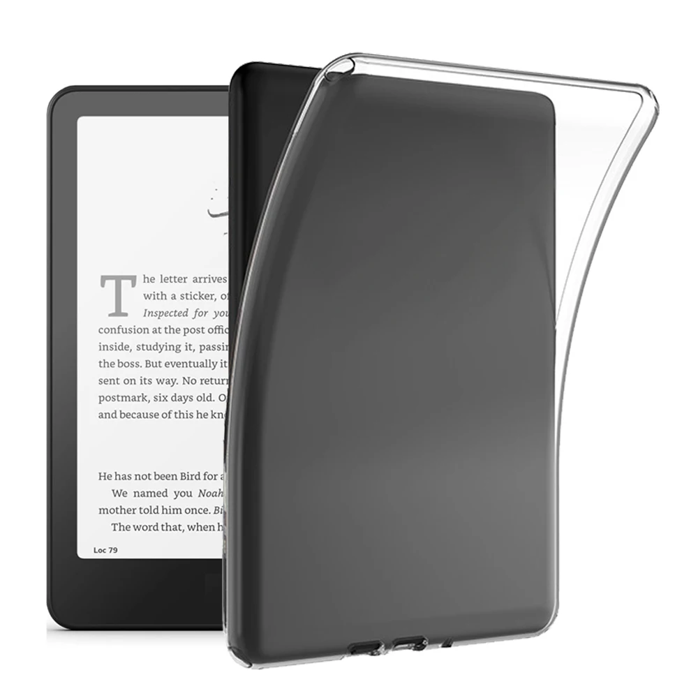 Clear TPU case for Kindle Paperwhite 2024 7‘’ 12th 2021 6.8inch 11th Generation for 6.8'' ereader soft back cover