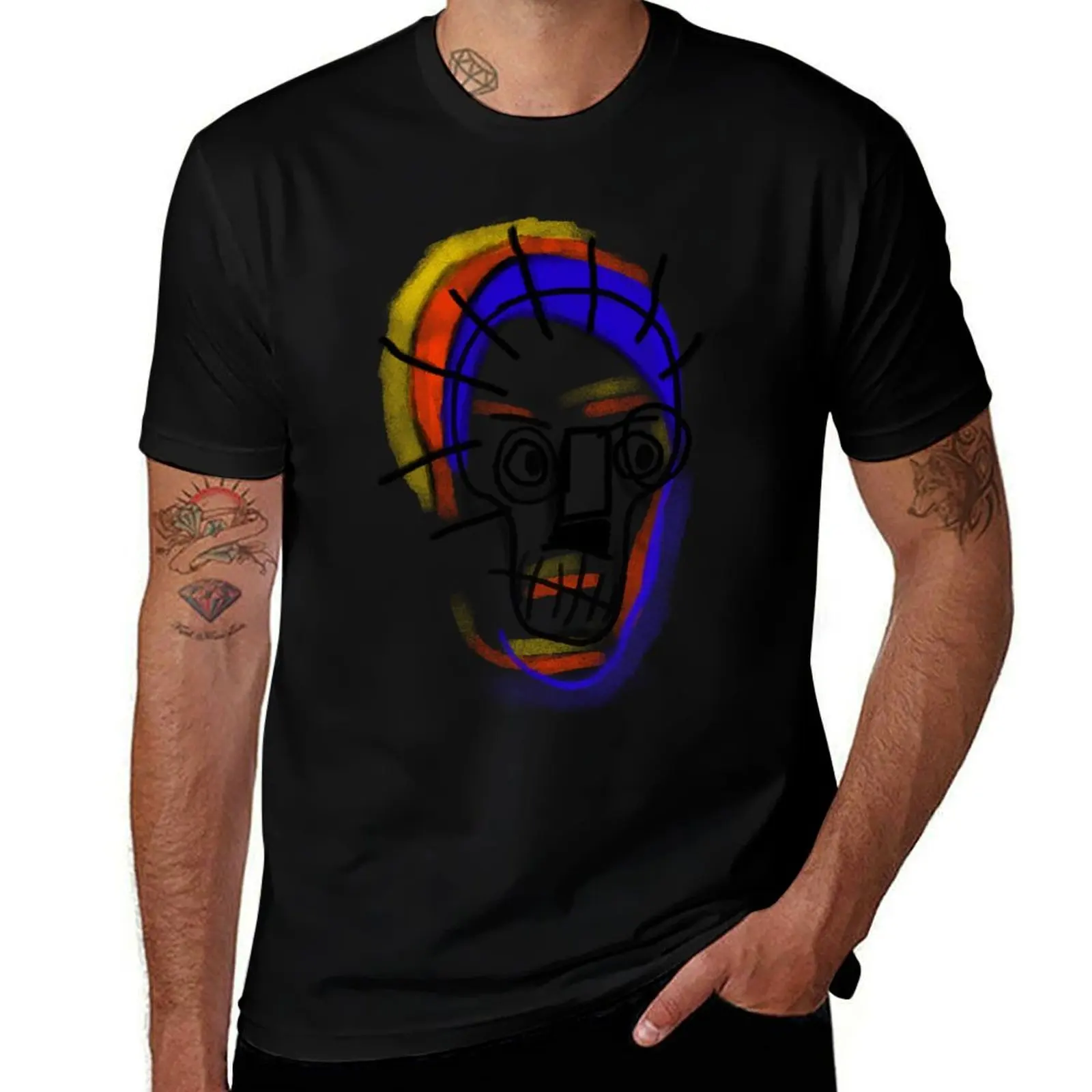 

Hot cool art skull graphic tee t-shirt for hot people T-Shirt cotton t shirt pack man t shirt luxury T-Shirt