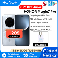 Original New Arrival HONOR Magic7 Pro Global Version 5G Smartphone Snapdragon 8 Elite 6.8''120Hz Display 100W Fast Charger IP69