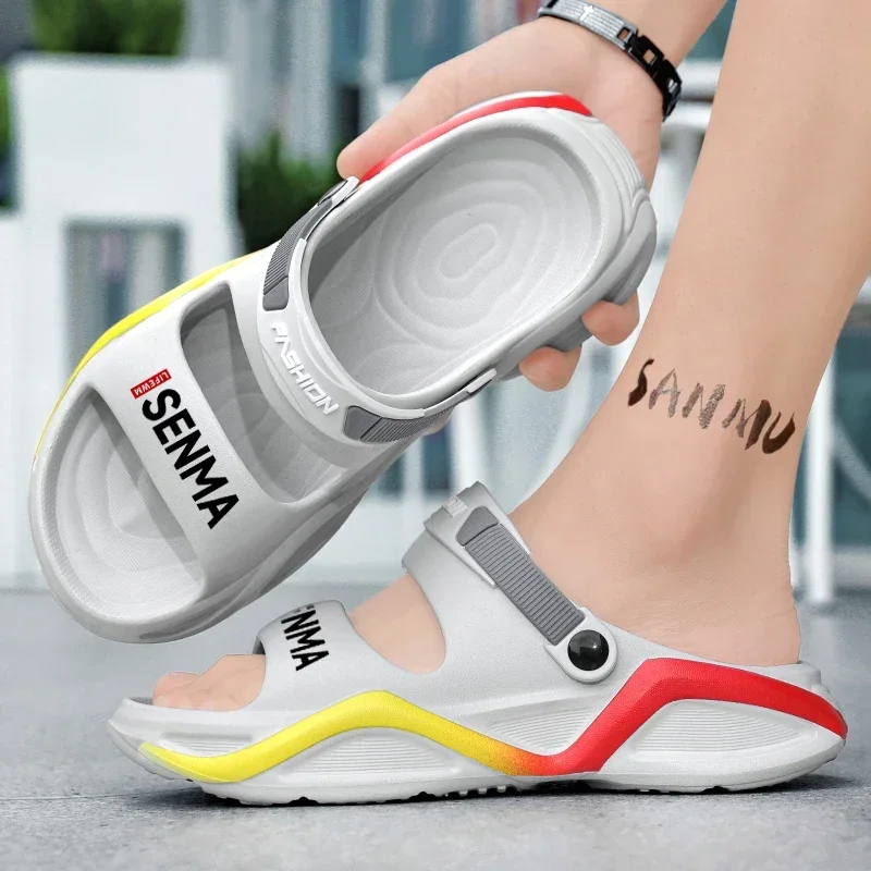 

Letters Printed Beach Sandals Summer Outdoor Comfy Soft Non-slip Slippers Flip Flops Mens Womens Bathroom Slides Mens Slippers