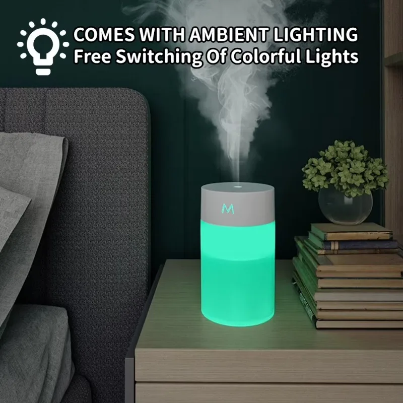 Household USB Humidifier Mini Silent Home Humidifier Car Portable Office Desktop Home Aromatherapy Colorful Humidifier