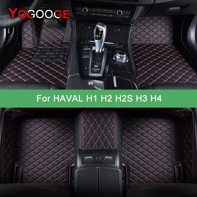 

YOGOOGE Custom Car Floor Mats For HAVAL H1 H2 H2S H3 H4 Auto Carpets Foot Coche Accessorie