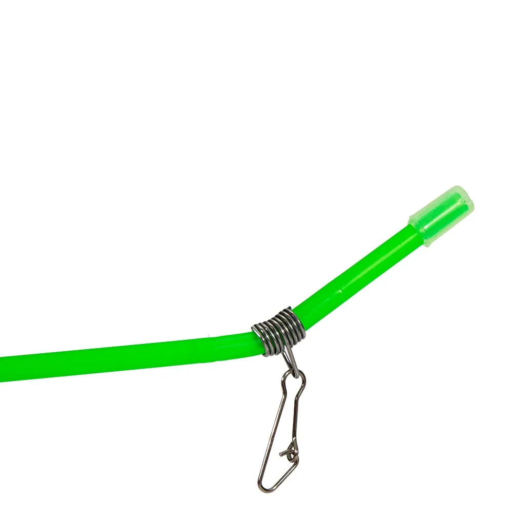 20 Pcs Sea Fishing Anti Tangle Feeder Boom Luminous Green ABS Anti Tangle Booms With Snaps Tube Balance Connector