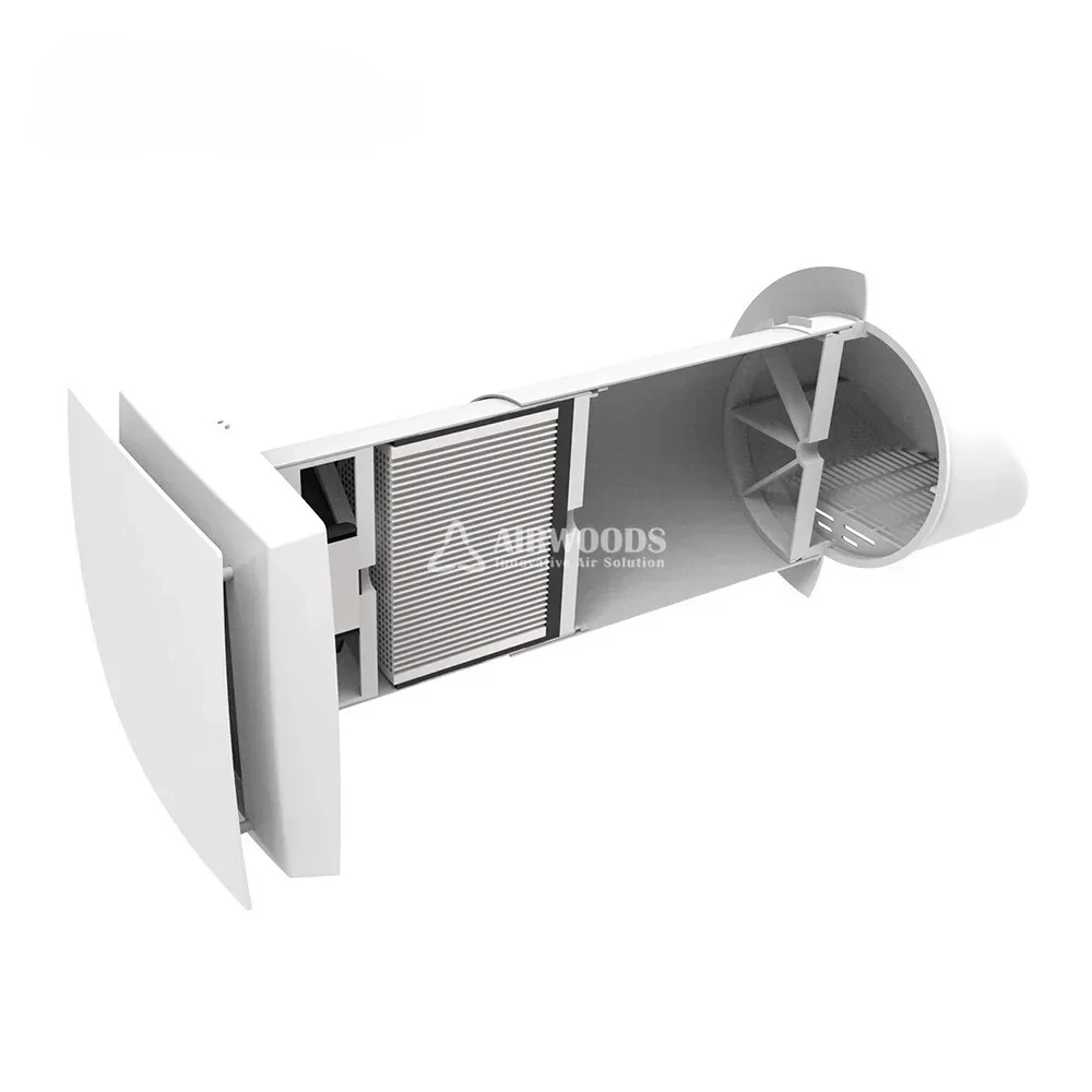 

Hot Selling Exchanger Mounted Energy Home Fresh Air Unit Single Room ventilato Wall Heat Recovery Ventillator