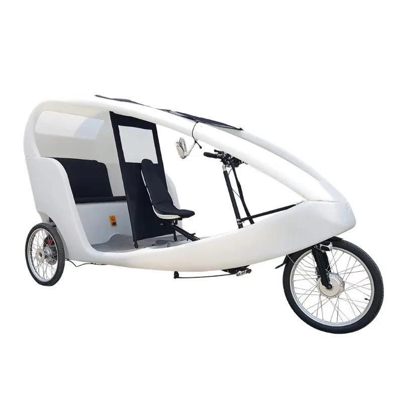 Heißer Verkauf Pedal Unterstützt Netzteil Elektrische Fahrrad Auto Dreirad, Straße Mobile 3-Rad Elektrische Taxi Dreirad mit Baldachin