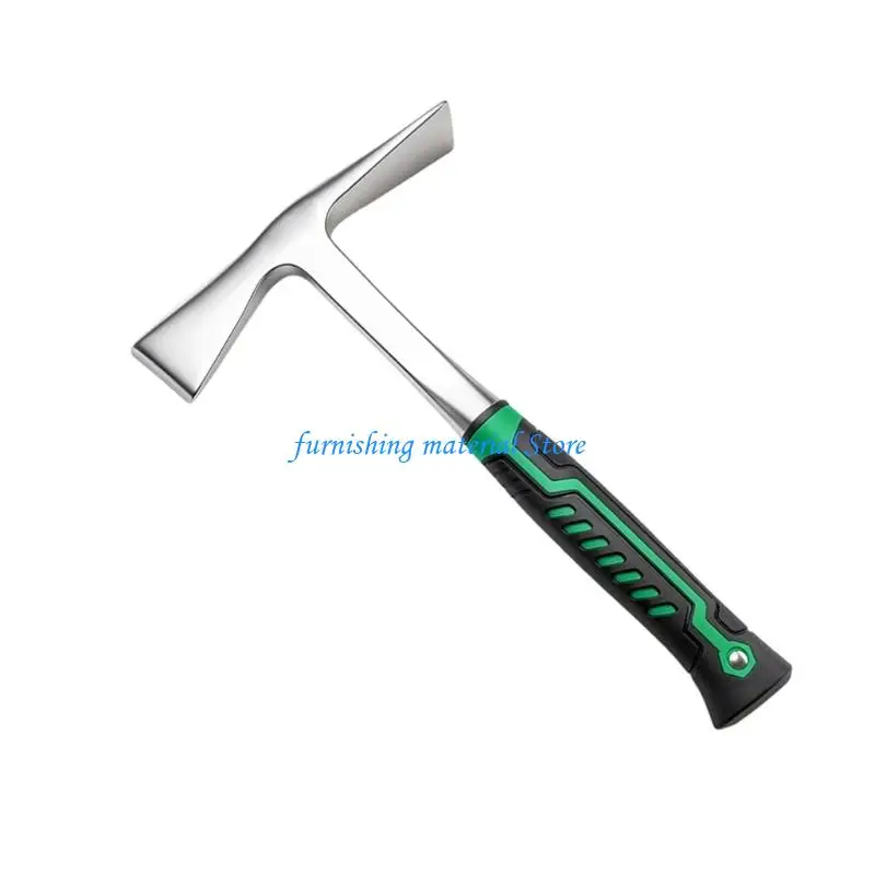 Y5GD Carbon Steel Rock Pick Hammer Double Head Design Brick Hammer Perfect For Digging Chopping And Survival Tasks view 2