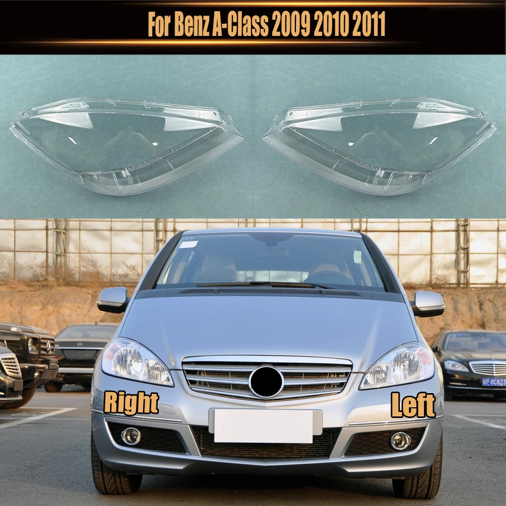 

For Benz A-Class 2009 2010 2011 Car Front Headlight Cover Auto Headlamp Lampshade Lampcover Head Lamp light glass Lens Shell