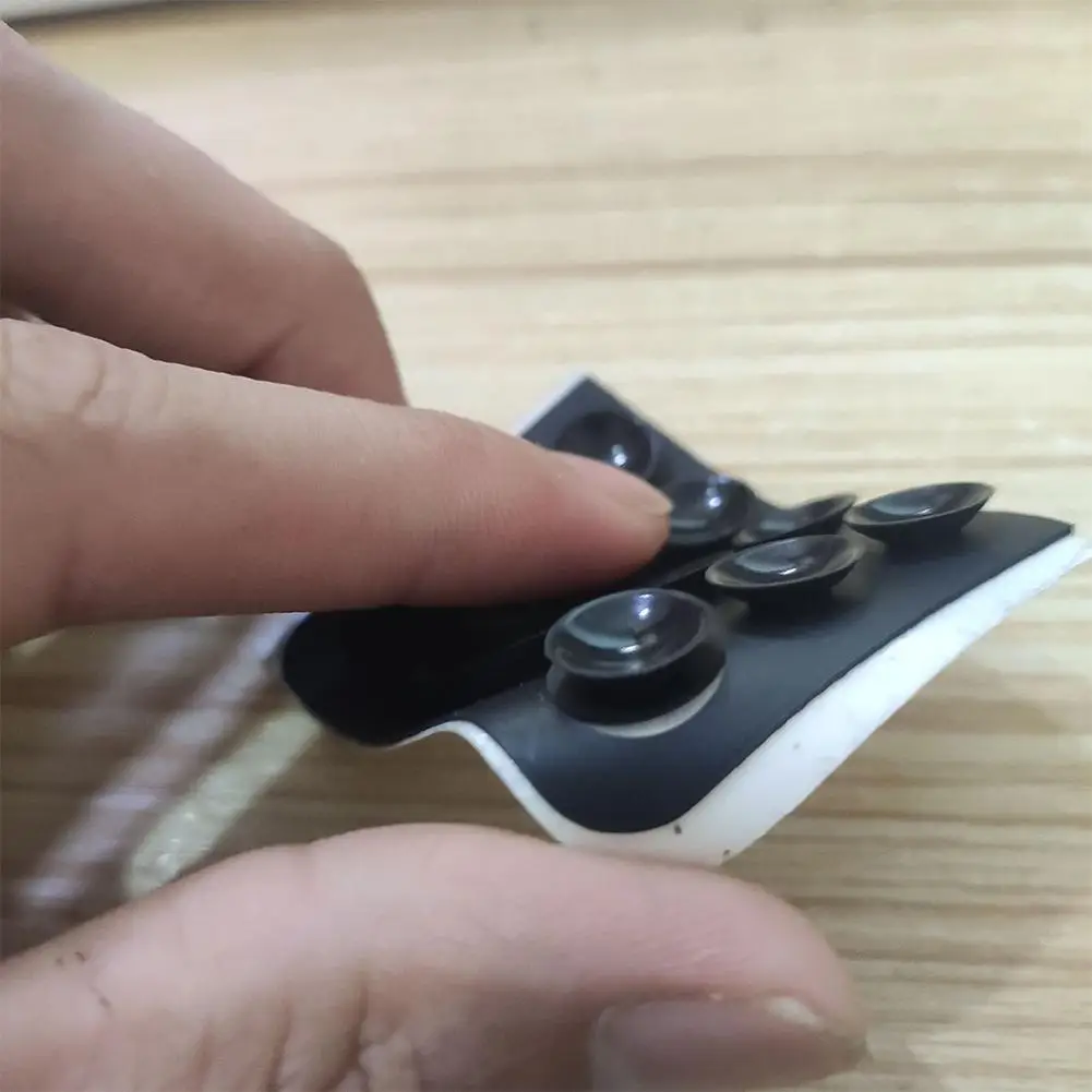 실리콘 흡입 컵 휴대폰 거치대 벽 스탠드 매트, 실리콘 흡입 폰 거치대, 사각형 미끄럼 방지 단면 케이스 마운트, 4 개, 1 개